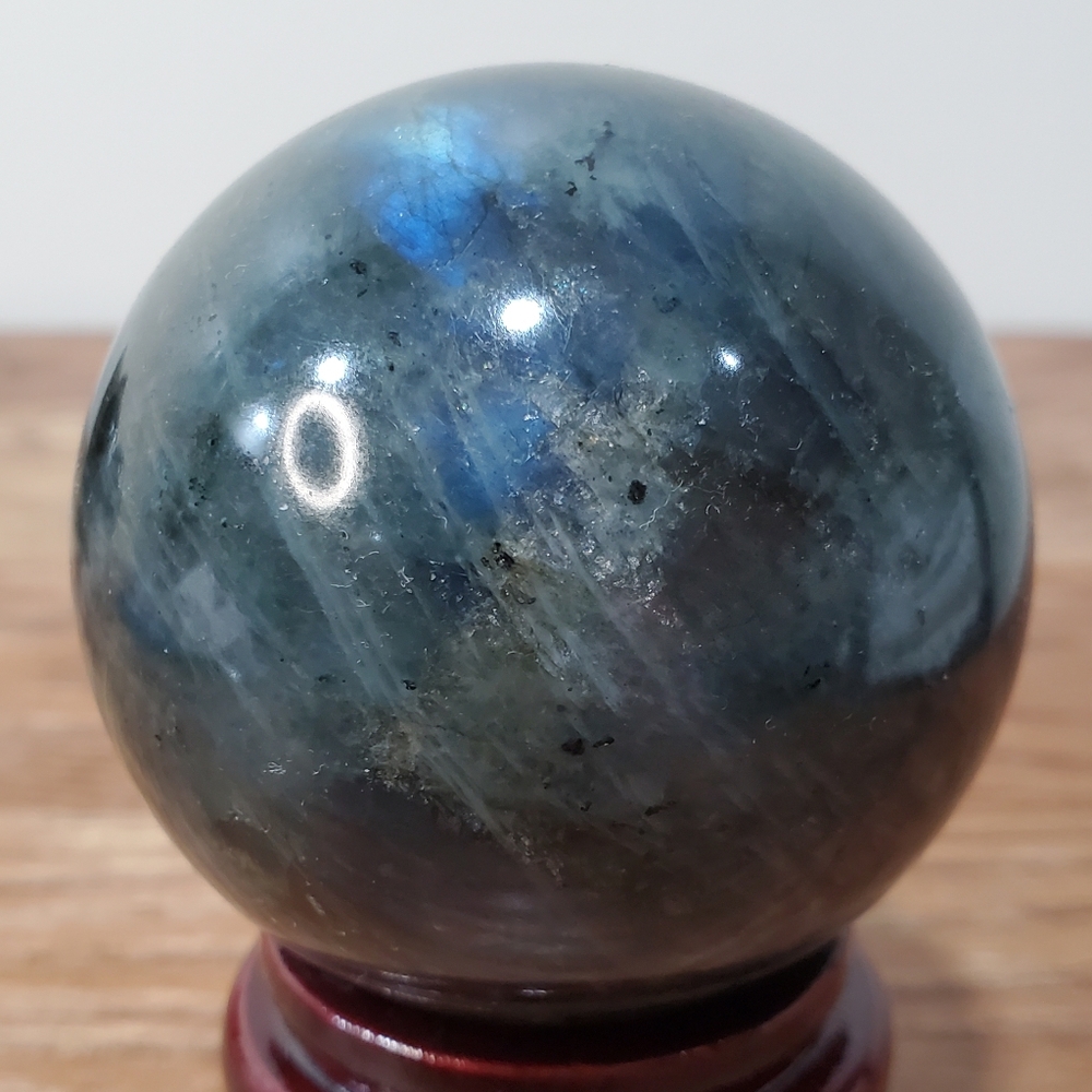 Labradorite Crystal Sphere 59mm - Picture 6 of 13